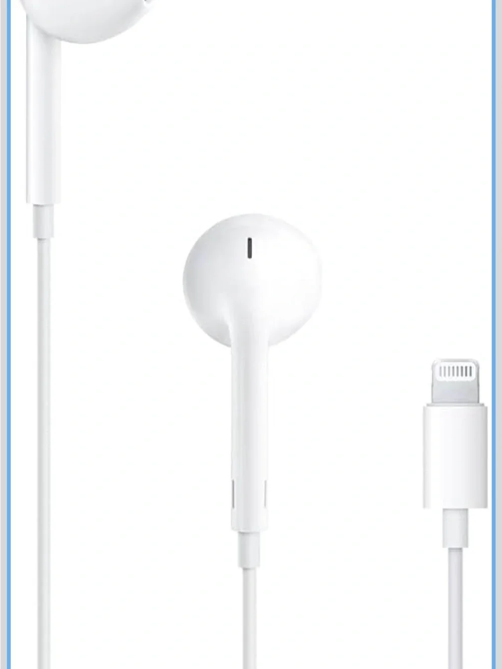 Apple White Lightning Earphones with Built-In Microphone